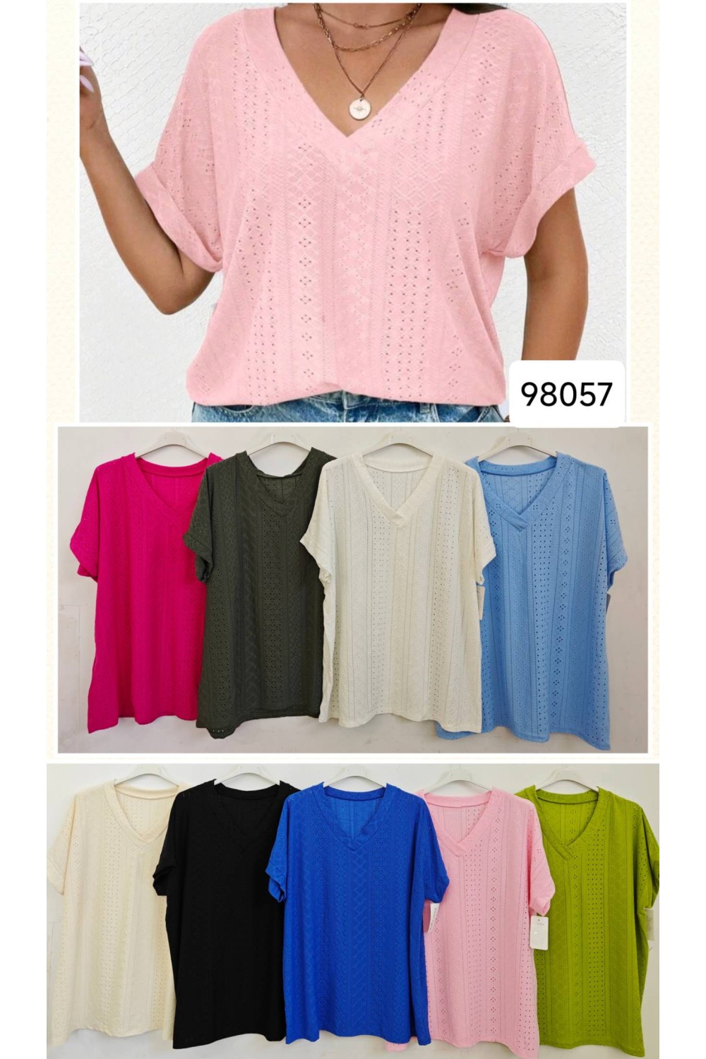 Camiseta cuello pico