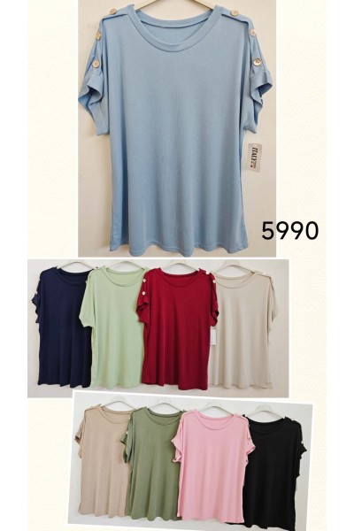 Camiseta botones hombro