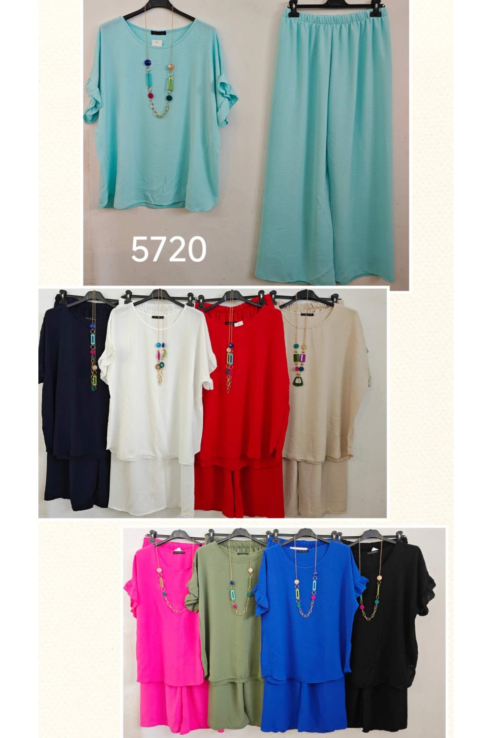 Conjunto blusa y pantalón