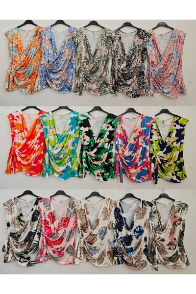 Blusa estampada licra fria