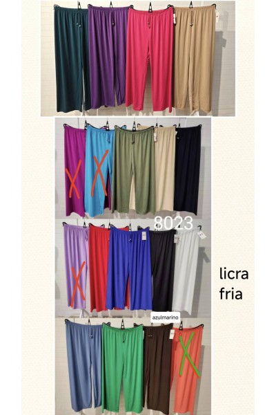 Pantalón lisa licra fría