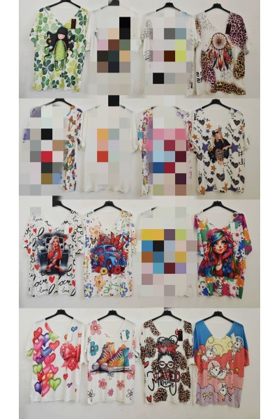 Camiseta estampada por delante