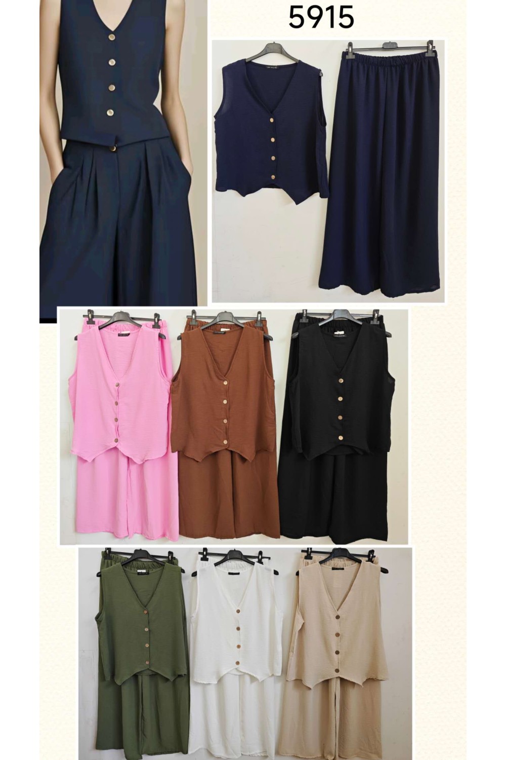 Conjunto de chaleco y pantalón
