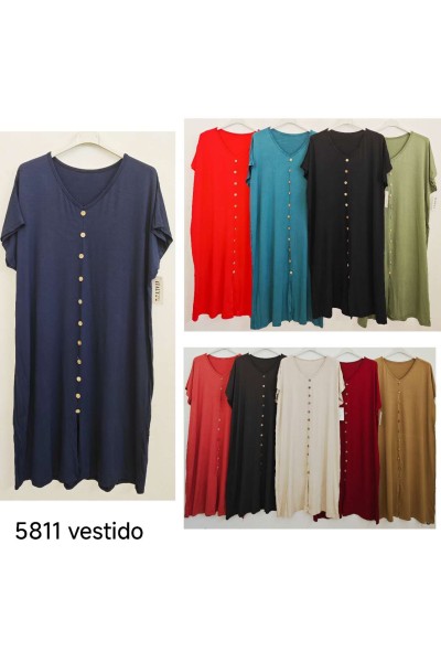 Vestido abotonado