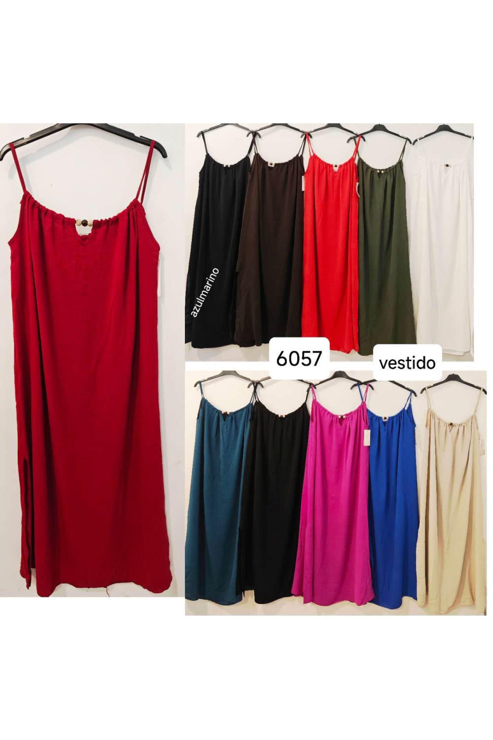 Vestido tirantes finos