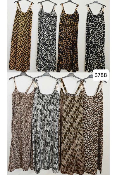 Vestido tirantes animal print