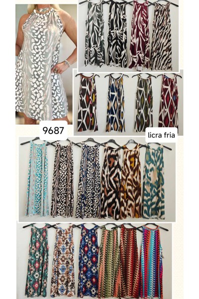 Vestido corto animal print