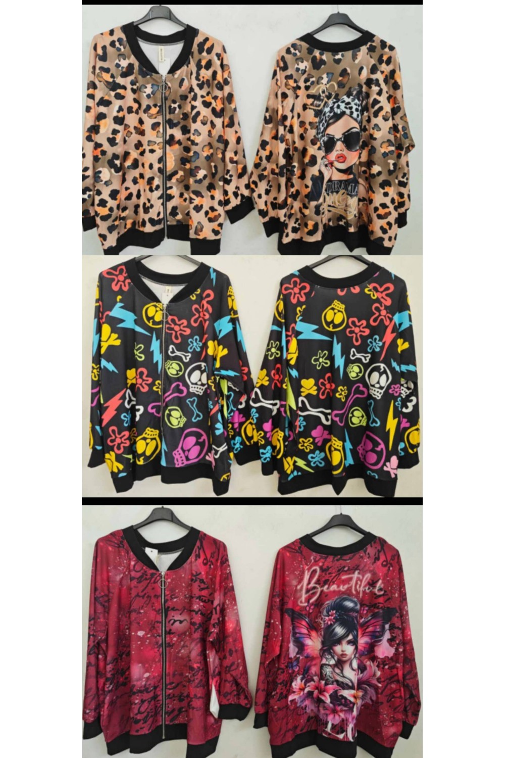 Bomber estampada