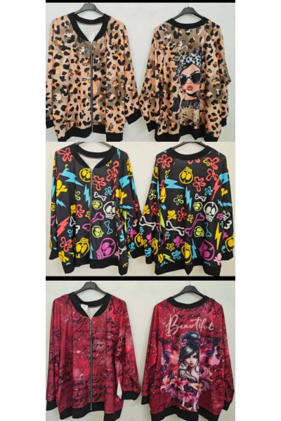 Bomber estampada
