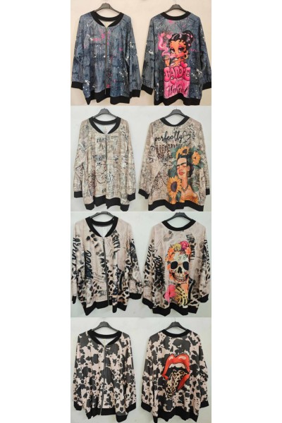 Bomber estampada
