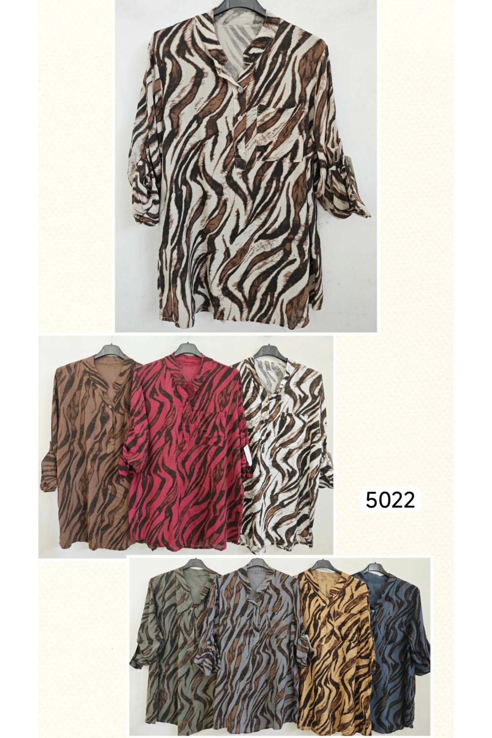 Camisa animal print cebra
