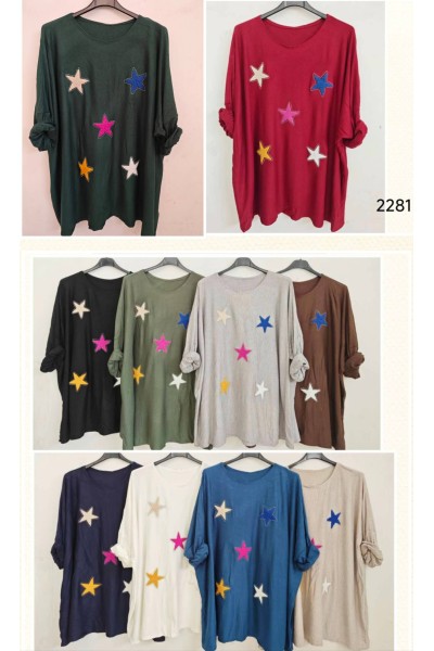 Camiseta punto oversize