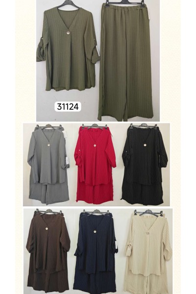 Conjunto de blusa y pantalón