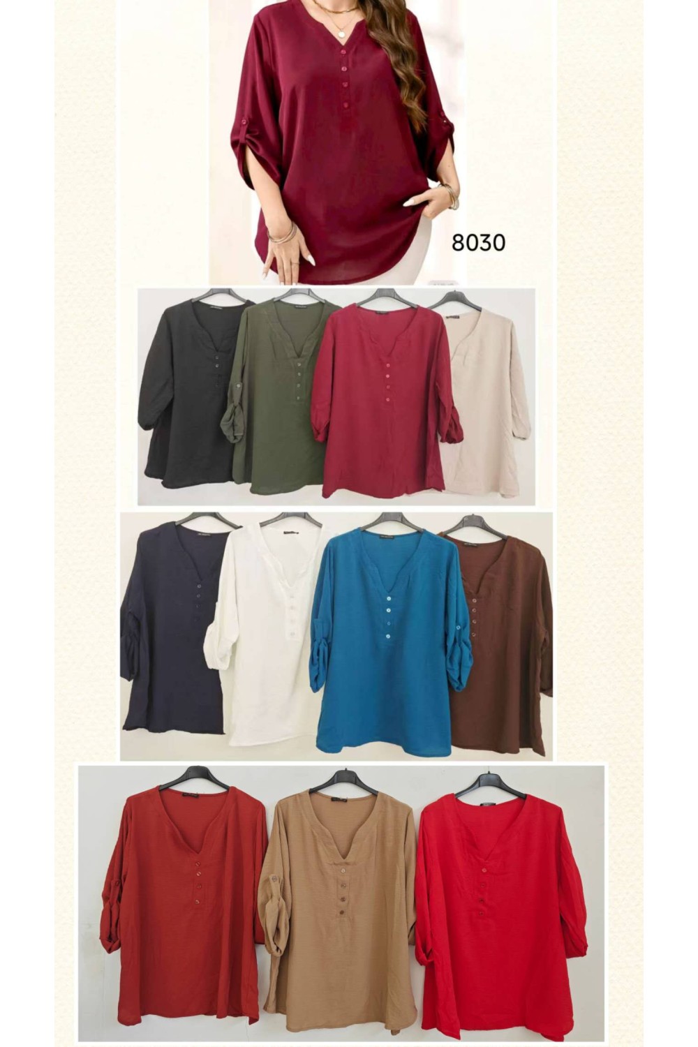 Blusa camisera