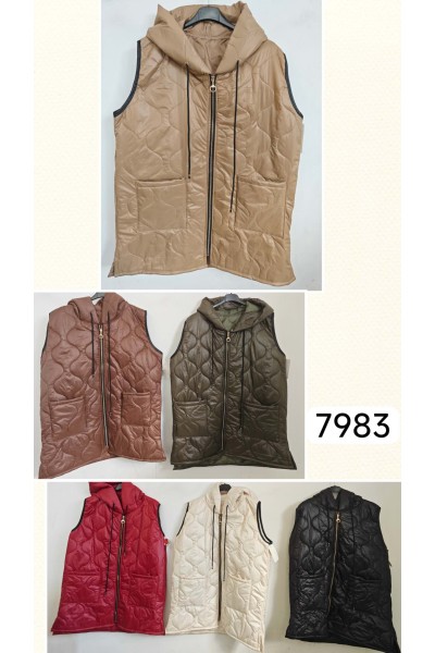 Chaleco largo acolchado