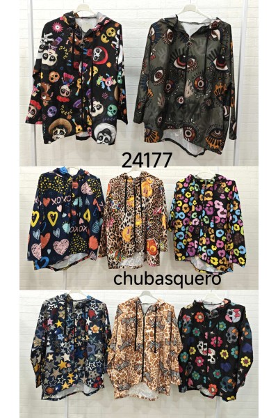 Chubasquero estampado