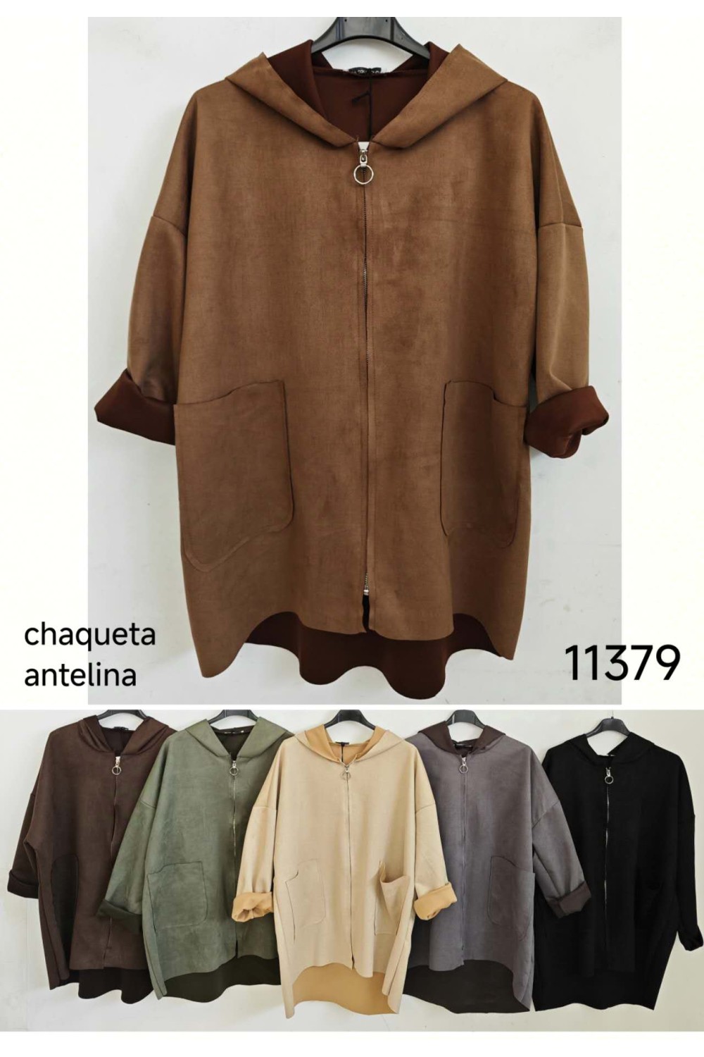 Chaqueta antelina