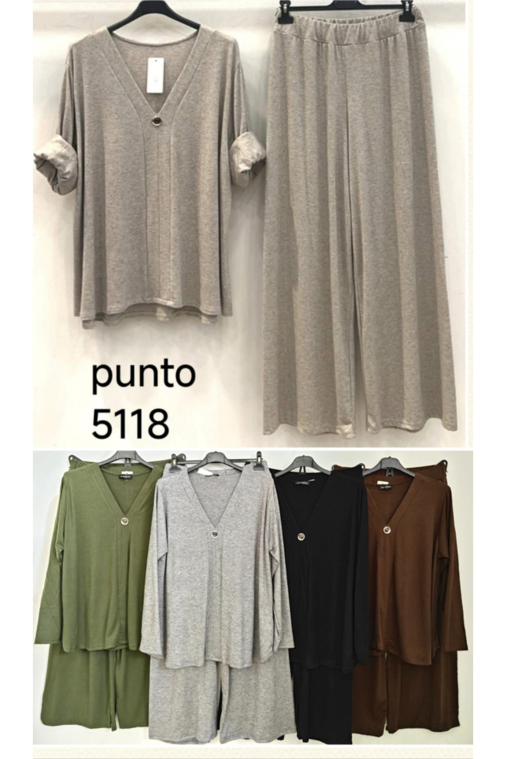 Conjunto de punto y pantalón