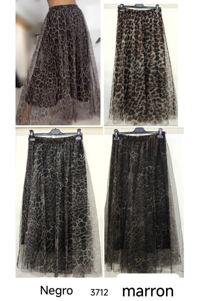 Falda animal print