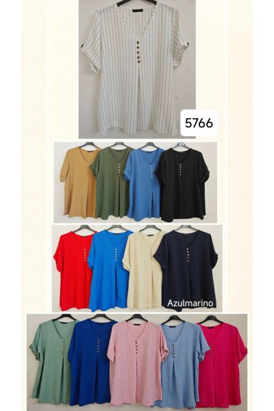 Camiseta abotonada