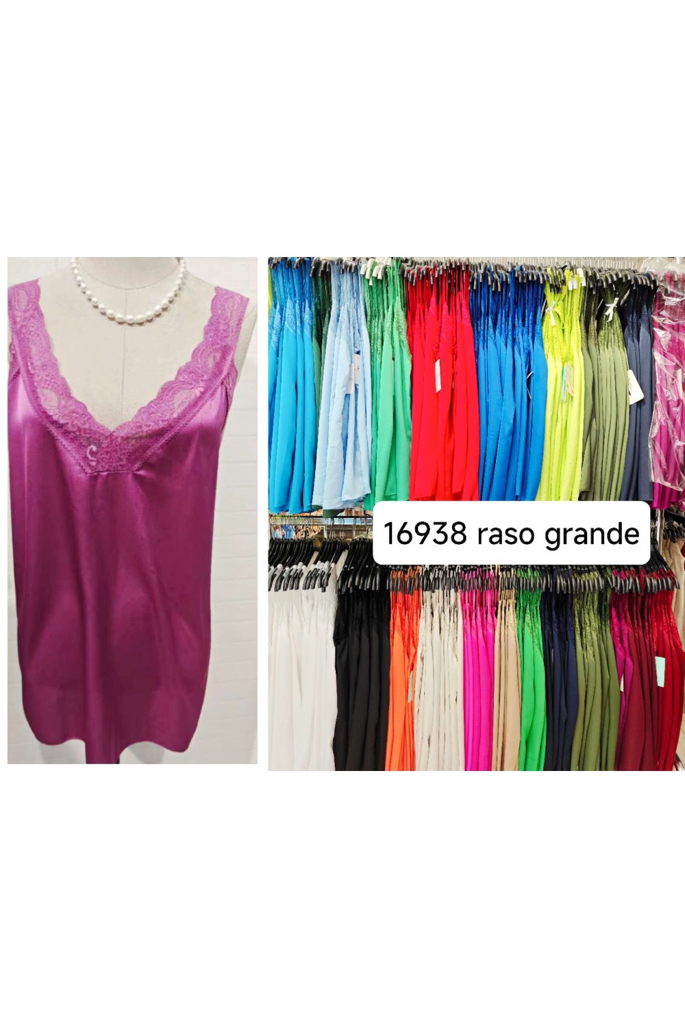 Top lencero Raso talla grande
