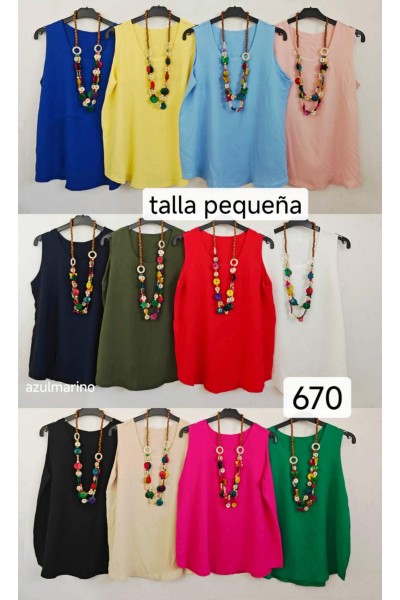 Blusa con collar