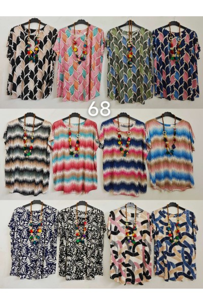 Blusa estampada licra fria